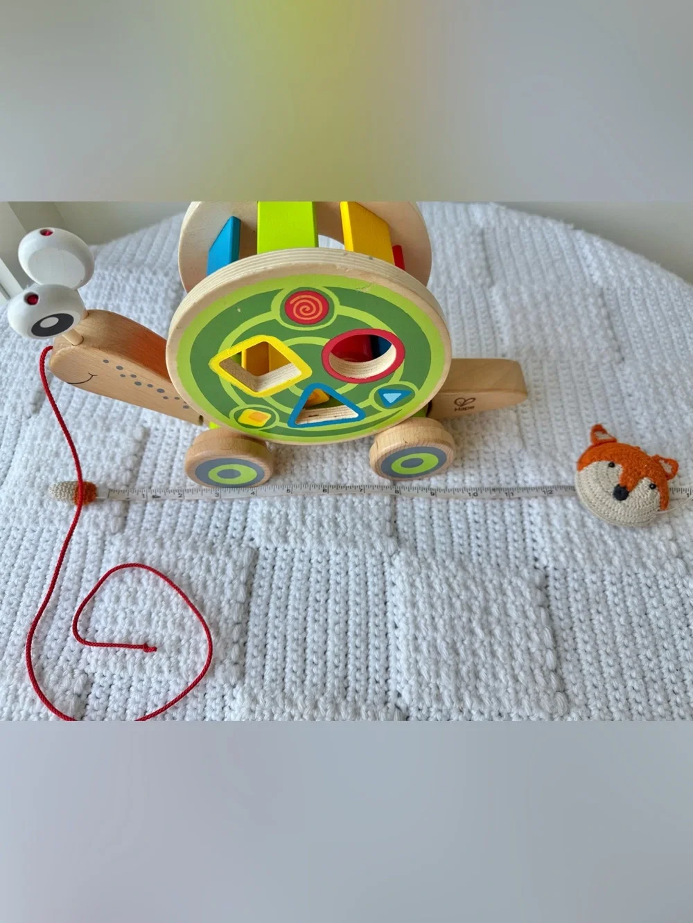 Hape Walk-A-Long Snail wooden pull toy